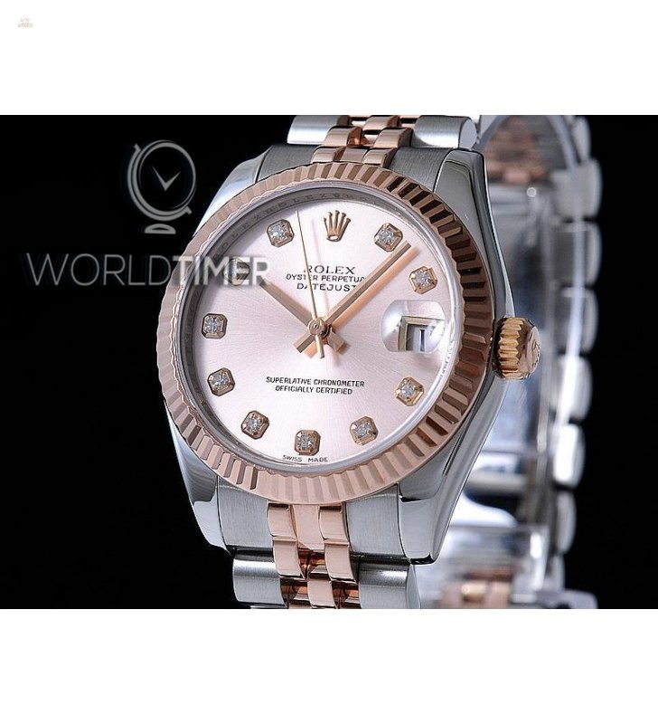 Rolex [NEW] Datejust Ladies 31mm Steel and Rose Gold 178271G Pink Diamond Jubilee
