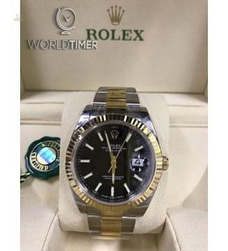 Rolex [NEW] Datejust 41mm 126333 Black index Oyster Mens