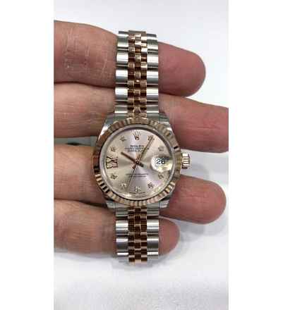 Rolex [NEW] Datejust 28mm 279171-G17.ix-63341 Pink Dial IX Diamond Jubilee Ladies