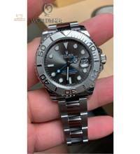 Thumbnail von ROLEX [NEW] Yacht-Master Steel and Platinum Oyster Ladies 268622 Rhodium Dial