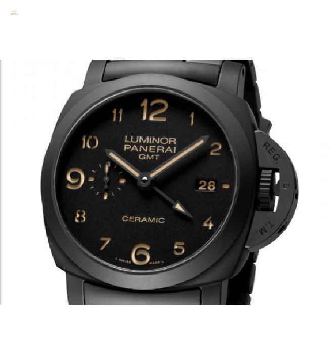 Panerai [NEW] PAM 438 "Tuttonero" GMT Ceramic Watch (Retail:HK$111,500)