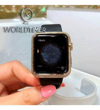 Jacob & Co. 捷克豹 [NEW][LIMITED] Rose Gold Pave Diamonds 40mm Ladies Apple Watch