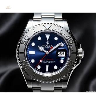 Rolex [NEW] Yacht Master Steel and Platinum Blue Dial 116622 (List Price:US$11,557) 