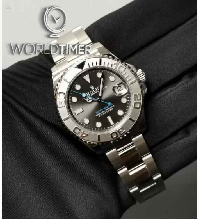 Rolex [NEW] SS/Plat SS 40mm Yacht-Master 126622 Rhodium Dial Watch