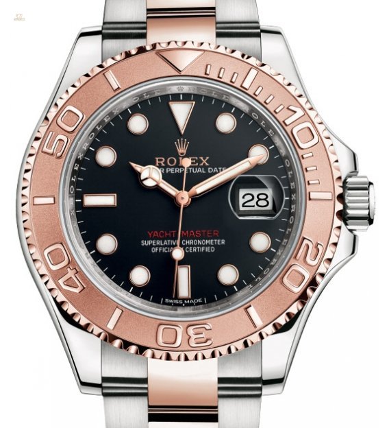 Rolex 全新 Rolesor Everose 40mm 116621 Black Dial Watch