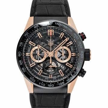  TAG Heuer Carrera CBG2A50.FC6450 - Carrera Calibre Heuer 02 Automatic Skeleton Dial Men's Watch </h1> 