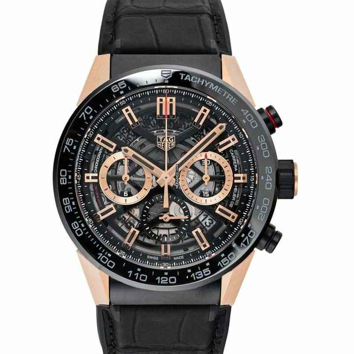  TAG Heuer Carrera CBG2A50.FC6450 - Carrera Calibre Heuer 02 Automatic Skeleton Dial Men's Watch </h1> 