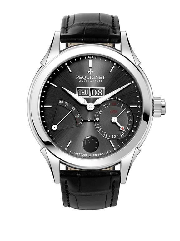 Thumbnail von Pequignet Rue Royale GMT 3 Options Blue grey or white dial