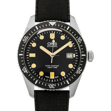  Oris Divers Sixty Five 01 733 7720 4054-07 4 21 18 - Divers Sixty-Five Automatic Black Dial Rubber Strap Men's Wa </h1> 