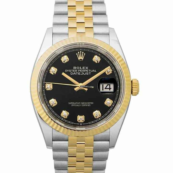 Rolex Datejust 36 126233G Black - DateJust 36mm 126233G Black Diamond Dial Jubilee </h1> 