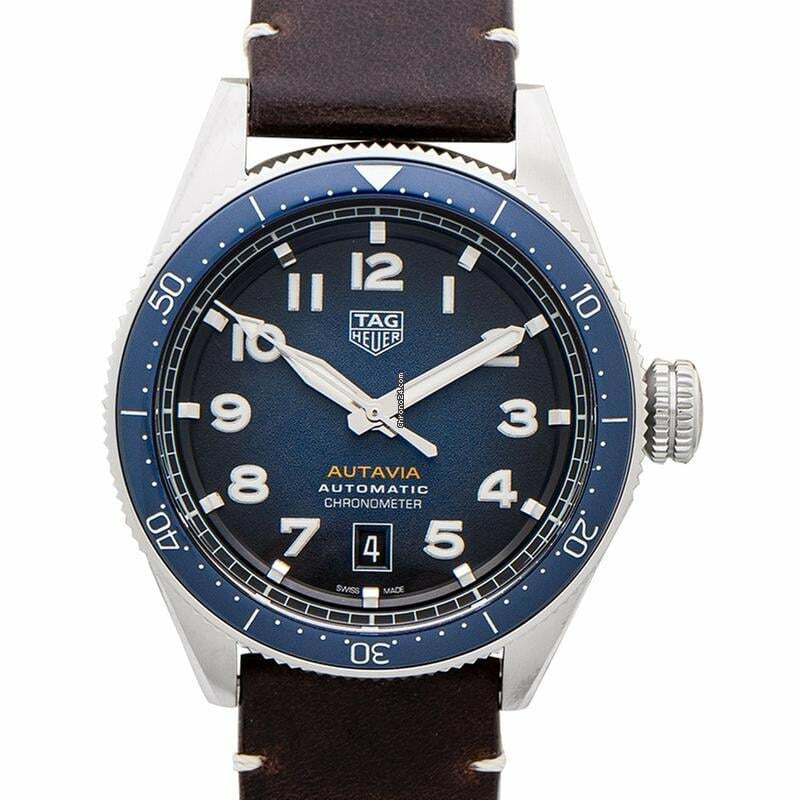  TAG Heuer Autavia WBE5116.FC8266 - Autavia Calibre 5 Chronometer Automatic Blue Dial Men's Watch </h1> 