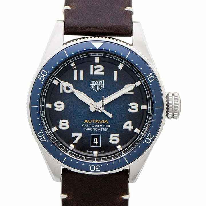  TAG Heuer Autavia WBE5116.FC8266 - Autavia Calibre 5 Chronometer Automatic Blue Dial Men's Watch </h1> 