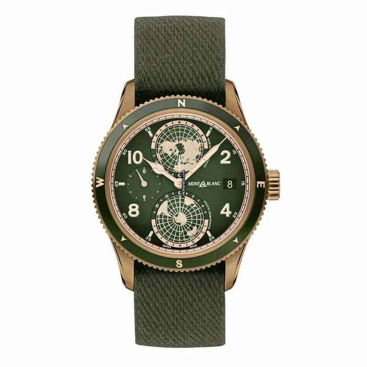  Montblanc 1858 MB119909 - 1858 Geosphere Limited Edition Automatic Green Dial Men's Watch </h1> 