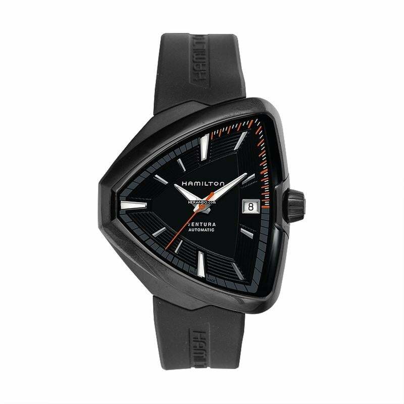 Hamilton Ventura H24585331 - Ventura Automatic Black Dial Black PVD Stainless Steel Men's Watch </h1>