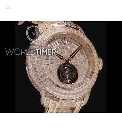 Jacob & Co. 捷克豹 [NEW][LIIMITED 18 PIECE] Caviar Tourbillon Diamond Bracelet 44mm CV300.40.BD.BD.A40BA (Retail:HK$12,885,800)