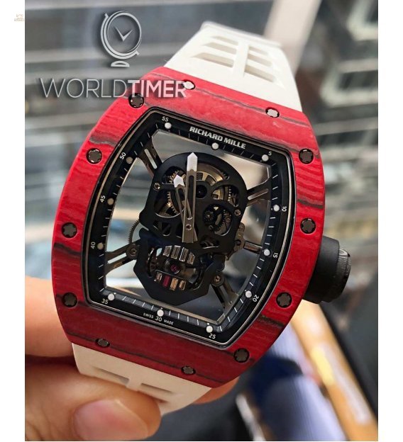 Richard Mille [2018 LIKE-NEW] RM 52-01 Skull Red Quartz TPT Tourbillon