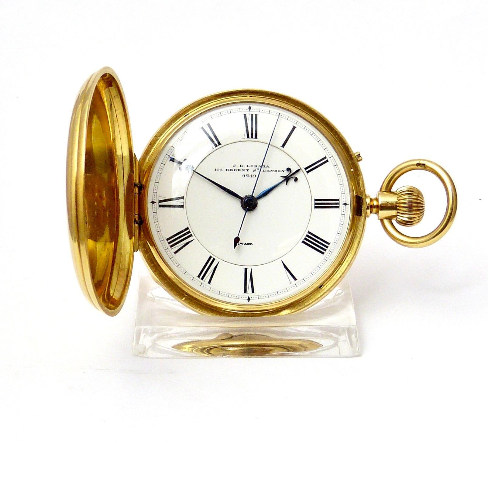 Thumbnail von J.R. Losada Taschenuhr Handaufzug 750/000 Gold 1879 52 Mm