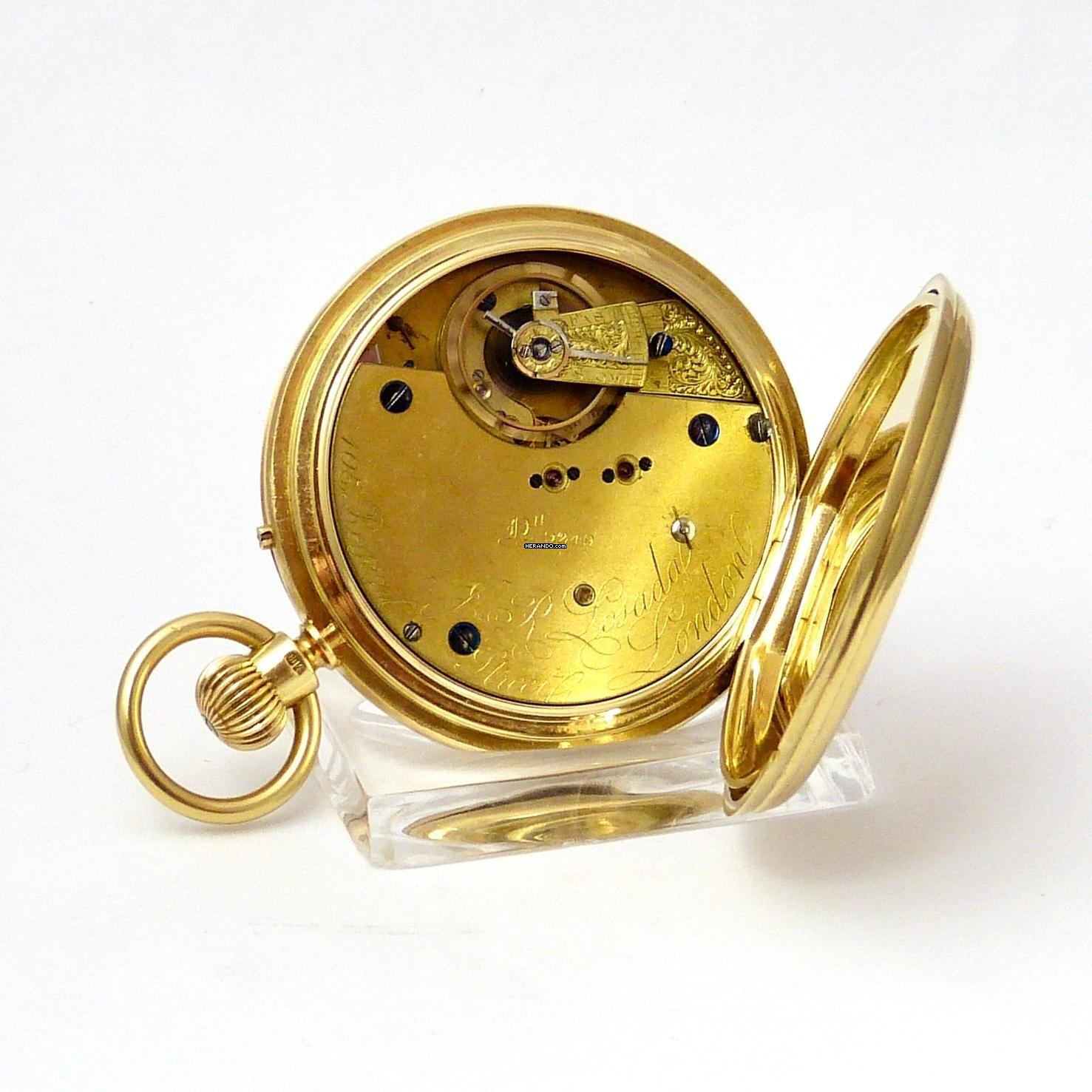 Thumbnail von J.R. Losada Taschenuhr Handaufzug 750/000 Gold 1879 52 Mm