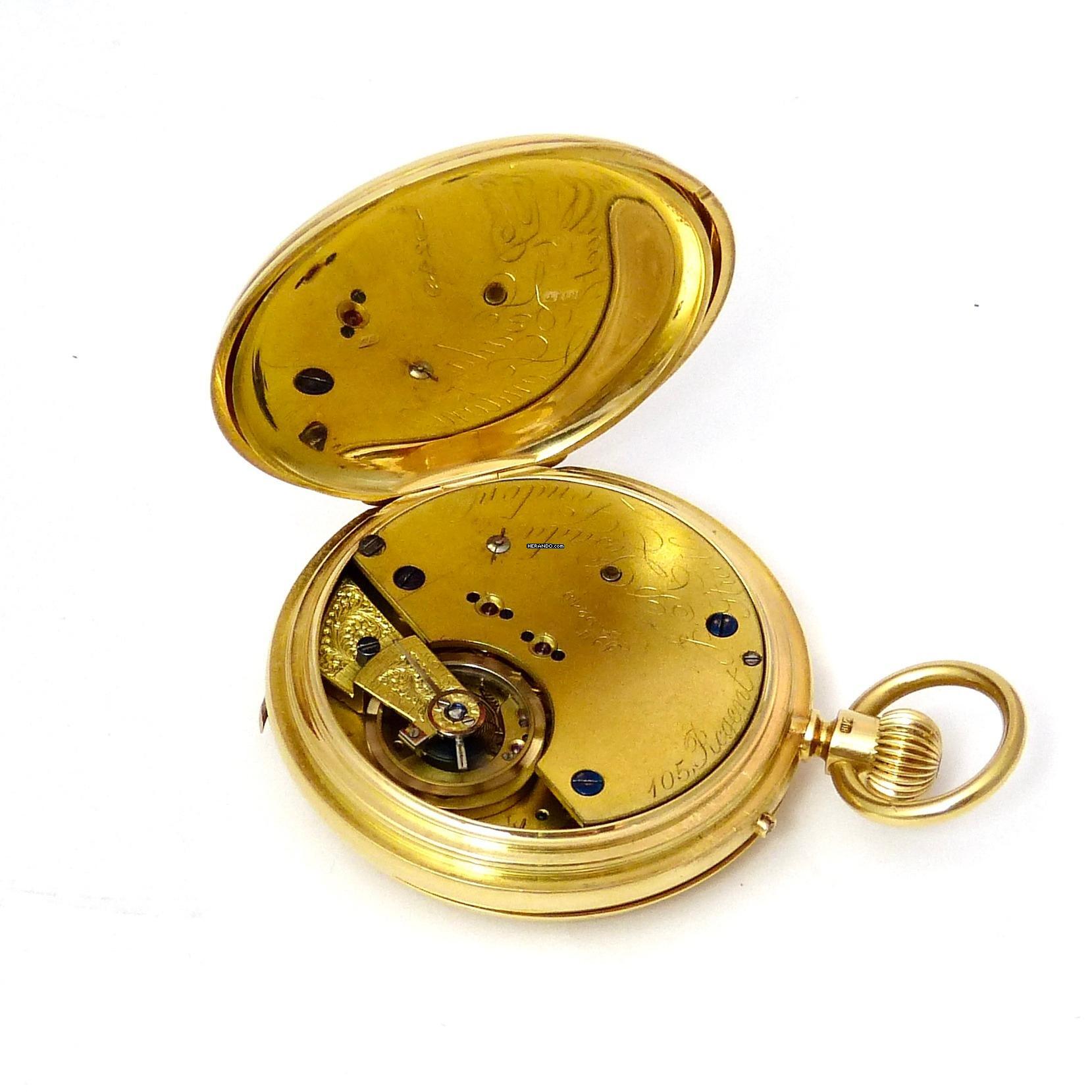 Thumbnail von J.R. Losada Taschenuhr Handaufzug 750/000 Gold 1879 52 Mm