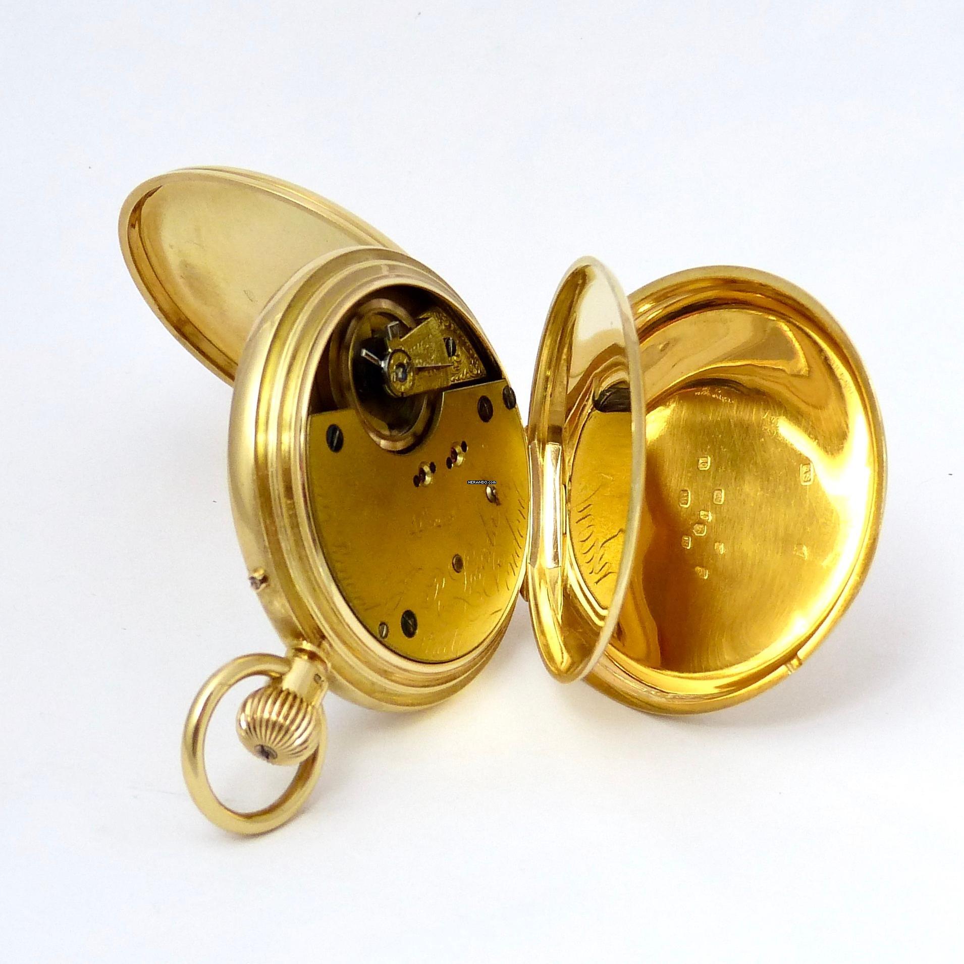 Thumbnail von J.R. Losada Taschenuhr Handaufzug 750/000 Gold 1879 52 Mm