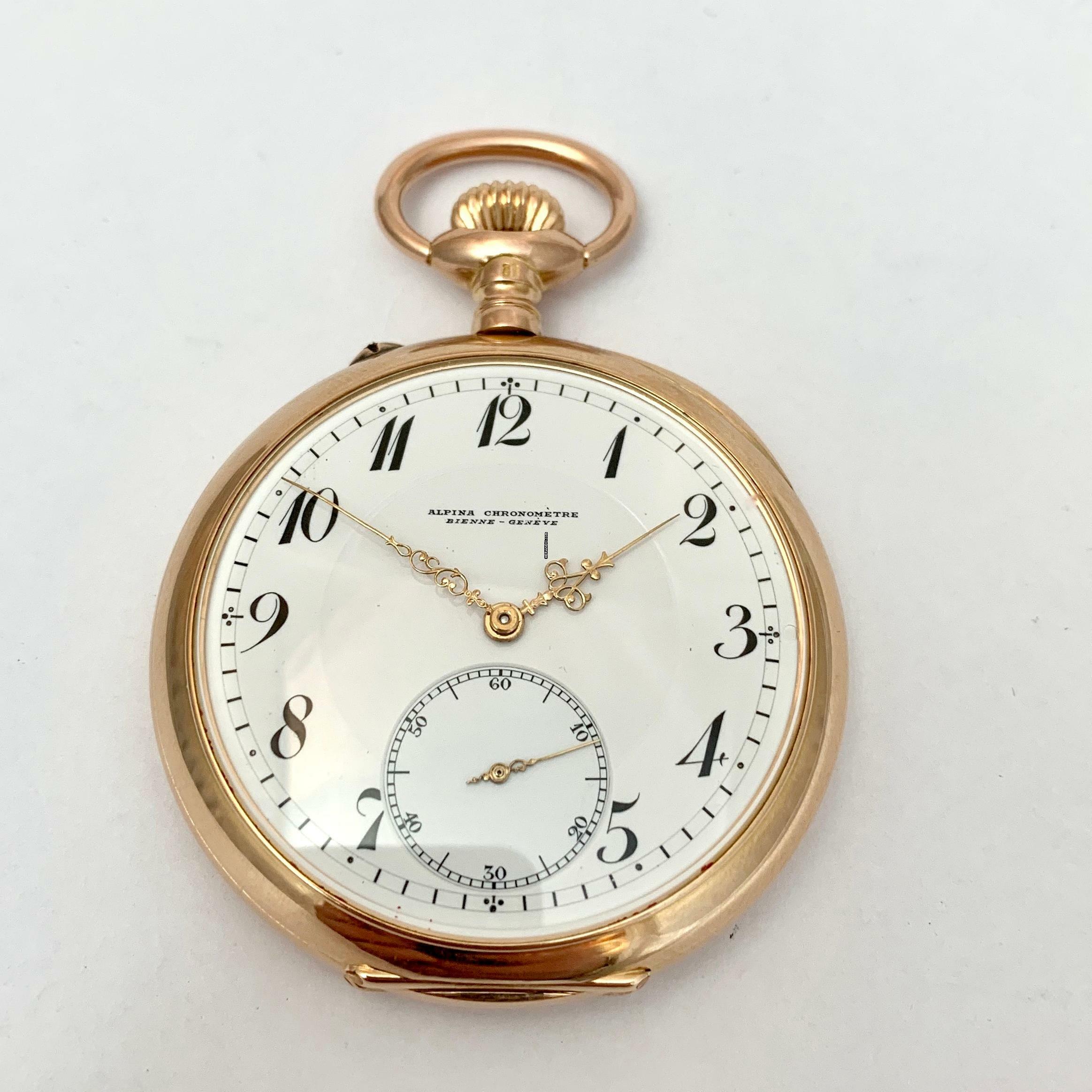 Thumbnail von Alpina Taschenuhr Union Hologére SA Chronométre 585/000 Roségold </h1>