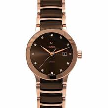Thumbnail von Rado Centrix R30183752 - Centrix Automatic Diamonds Brown Dial Ladies Watch </h1>