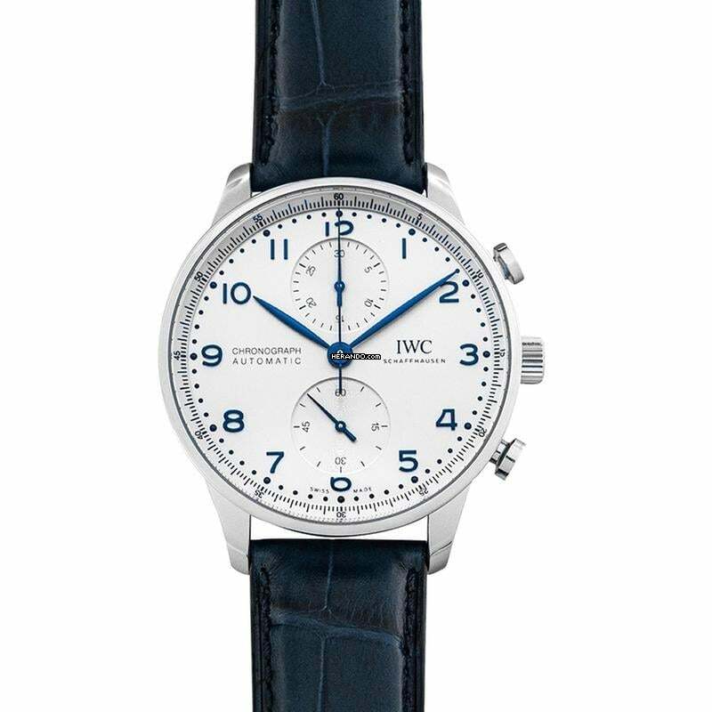  IWC Portugieser Chronograph IW371605 - Portugieser Automatic Chronograph Silver Dial Unisex Watch </h1> 