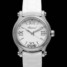 Thumbnail von Chopard Happy Sport 278590-3001 - Happy Diamonds Quartz White Dial Stainless Steel Ladies Watch </h1>