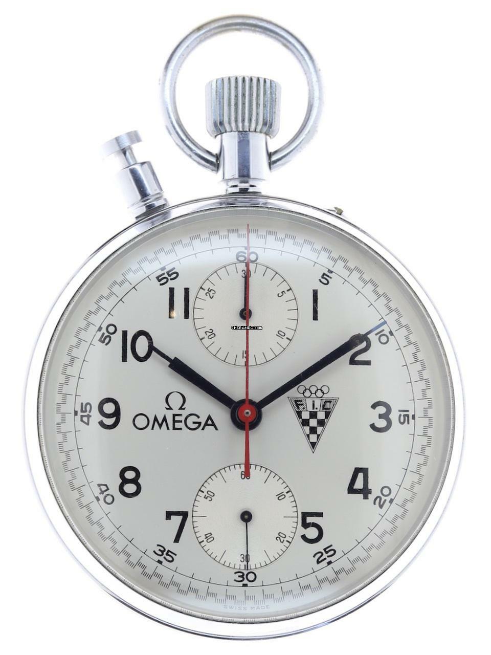 Thumbnail von Omega Taschenuhr Split Second Chronograph Rattrapante pocket watch made for the Automobile Club Firenze in Italy </h1>