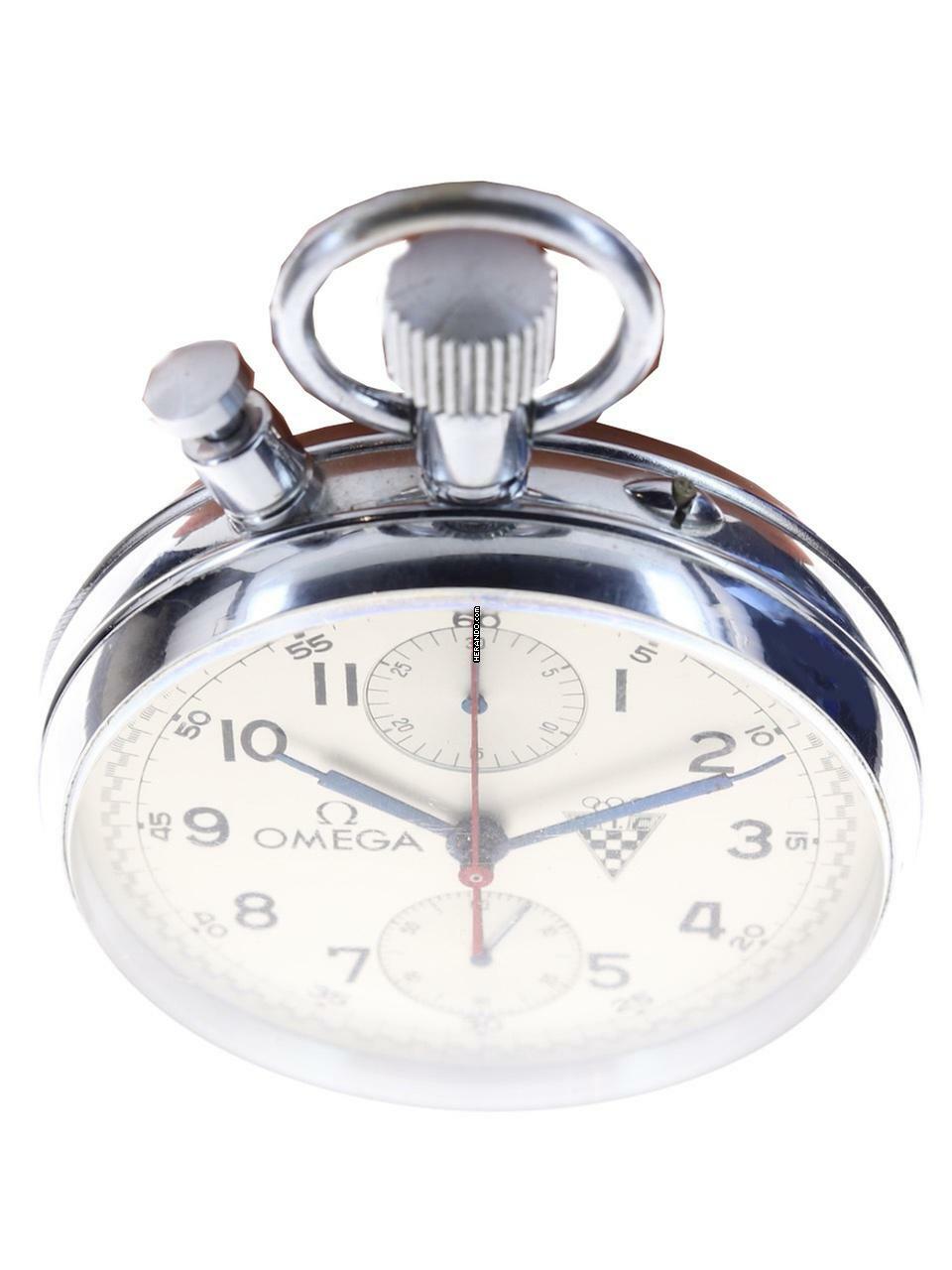 Thumbnail von Omega Taschenuhr Split Second Chronograph Rattrapante pocket watch made for the Automobile Club Firenze in Italy </h1>