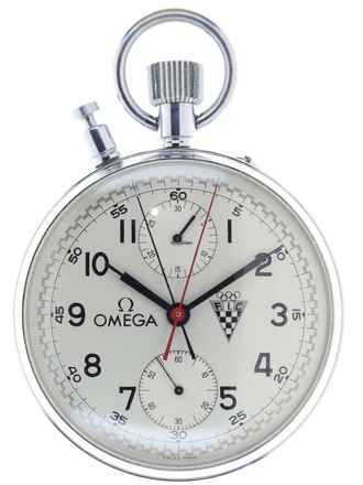  Omega Taschenuhr Split Second Chronograph Rattrapante pocket watch made for the Automobile Club Firenze in Italy </h1> 