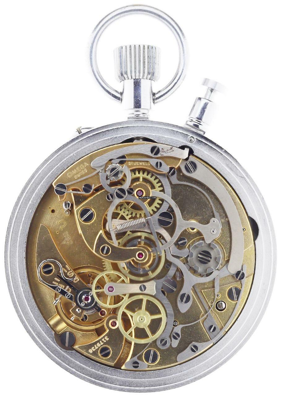 Thumbnail von Omega Taschenuhr Split Second Chronograph Rattrapante pocket watch made for the Automobile Club Firenze in Italy </h1>