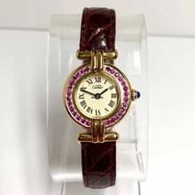 Thumbnail von Cartier VERMEIL COLISÈE Quartz Electroplated Ladies Watch 0.55TCW Pi </h1>