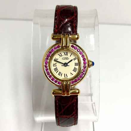  Cartier VERMEIL COLISÈE Quartz Electroplated Ladies Watch 0.55TCW Pi </h1> 
