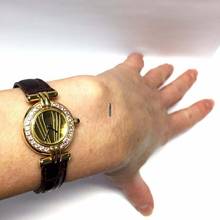 Thumbnail von Cartier COLISÉE GP Ladies Watch Gold Dial & Pink Sapphires Bezel & C </h1>