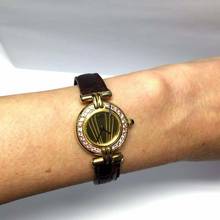 Thumbnail von Cartier COLISÉE GP Ladies Watch Gold Dial & Pink Sapphires Bezel & C </h1>