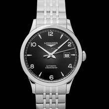 Thumbnail von Longines Record L28214566 - Record Automatic Black Dial Men's Watch </h1>