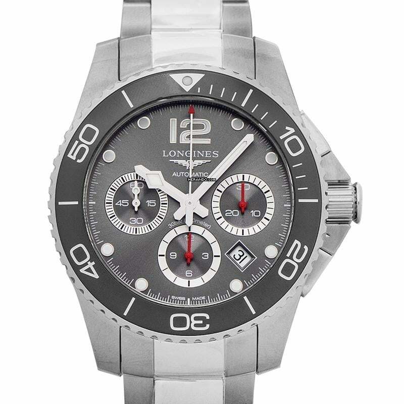  Longines HydroConquest L38834766 - HydroConquest Automatic Grey Dial Stainless Steel Men's Watch </h1> 