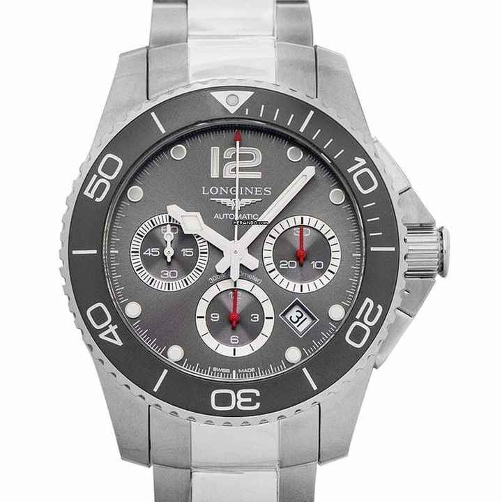  Longines HydroConquest L38834766 - HydroConquest Automatic Grey Dial Stainless Steel Men's Watch </h1> 
