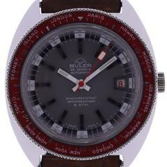Thumbnail von Buler Gents automatic World Time Wristwatch 25 Jewel Automatic • Shock-Restistant • Waterresistant 6 ATM </h1>