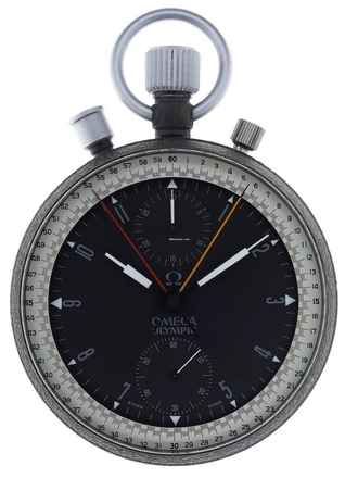  Omega Taschenuhr Gents manual wind Split Second Chronograph Rattrapante Olympic pocket watch  