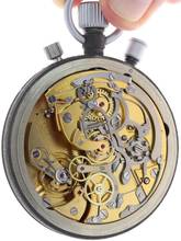 Thumbnail von Omega Taschenuhr Gents manual wind Split Second Chronograph Rattrapante Olympic pocket watch