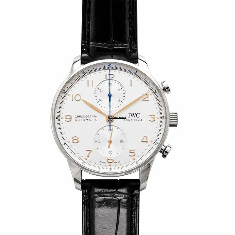 IWC Portugieser Chronograph IW371604 - Portugieser Automatic Chronograph Silver Dial Unisex Watch </h1> 