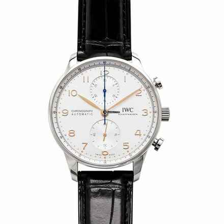  IWC Portugieser Chronograph IW371604 - Portugieser Automatic Chronograph Silver Dial Unisex Watch </h1> 