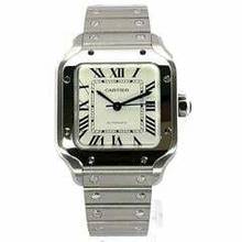 Thumbnail von Cartier Santos de Cartier Edelstahl mittleres Modell Ref. WSSA0029 </h1>