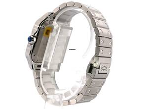Thumbnail von Cartier Santos de Cartier Edelstahl mittleres Modell Ref. WSSA0029 </h1>