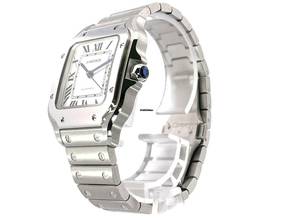 Thumbnail von Cartier Santos de Cartier Edelstahl mittleres Modell Ref. WSSA0029 </h1>