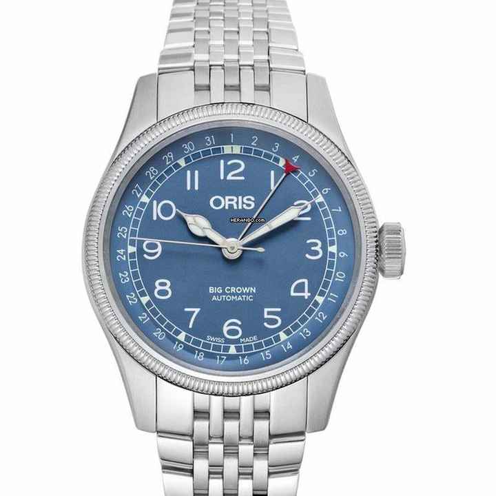  Oris Big Crown Pointer Date 01 754 7741 4065-07 8 20 22 - Big Crown Pointer Date Automatic Blue Dial Men's Watch </h1> 