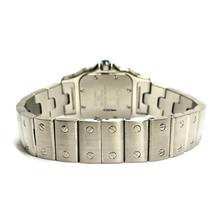 Thumbnail von Cartier Santos Galbée 24mm Quartz Steel 0.69TCW Diamond Watch NEW Model </h1>