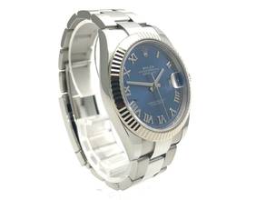 Thumbnail von Rolex Datejust 41 Edelstahl Weißgold 126334 Blau Römisch Oyster </h1>